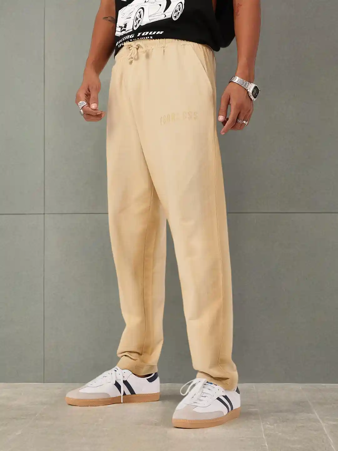 Grey Sweatpants Men Wide Leg Asos Mens Track Pants Puma Beige