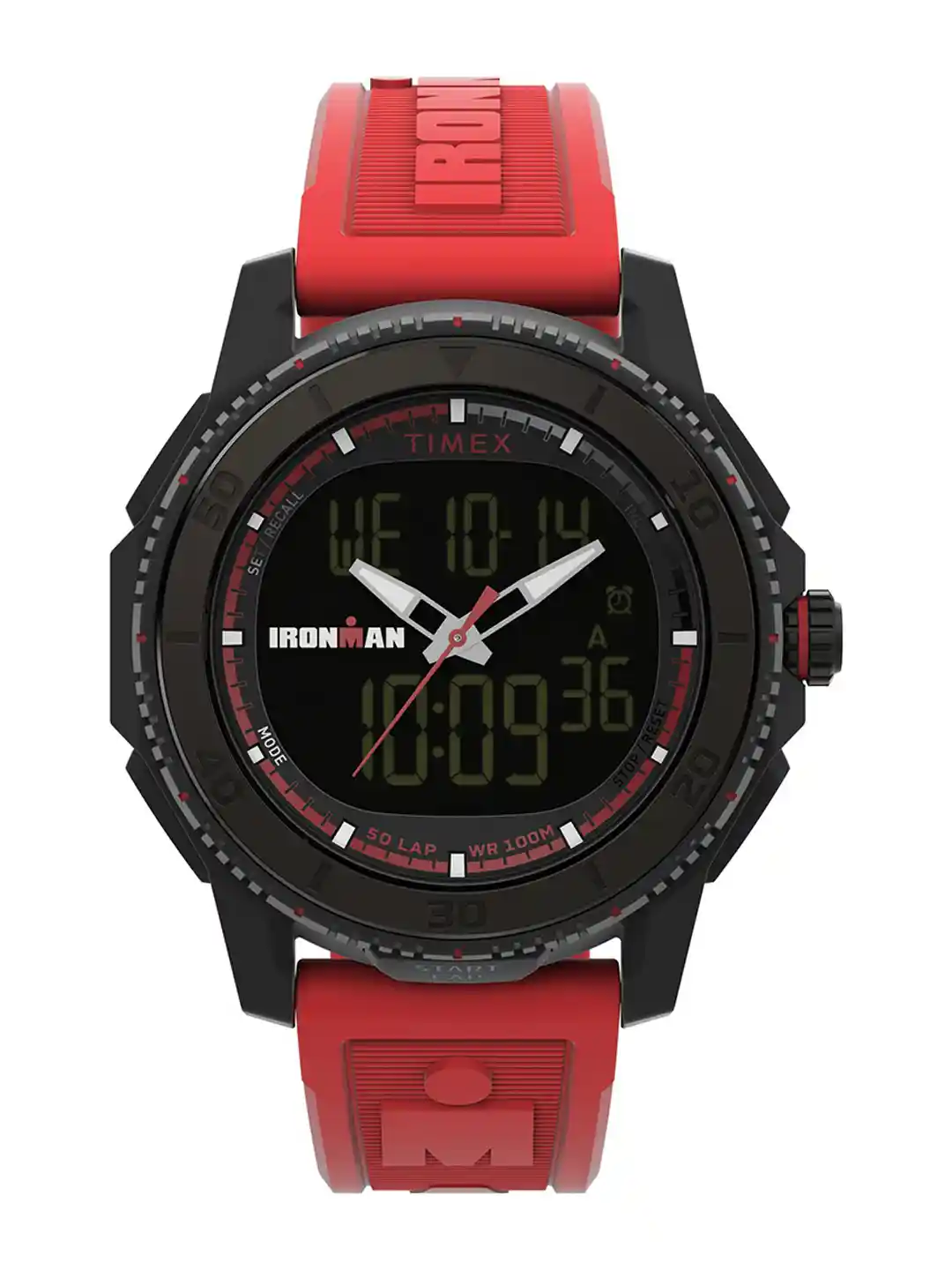 Buy Timex Men Printed Dial Leather Straps Digital Solar Powered