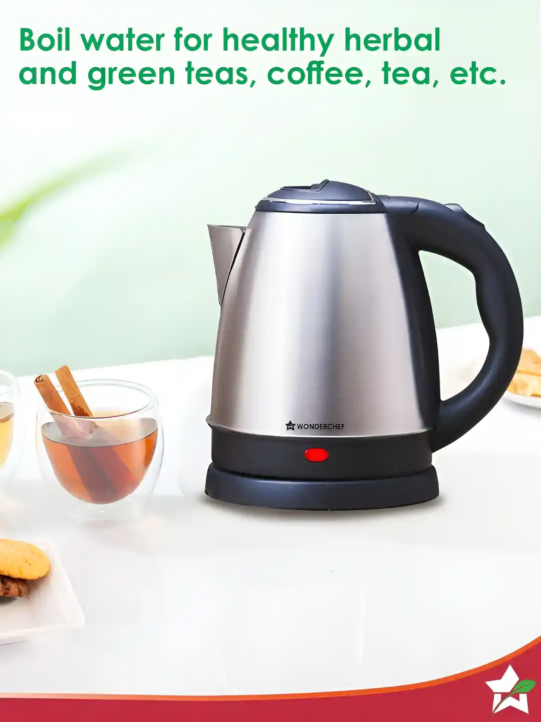 Wonderchef Stainless Steel Hot Water Kettle Buy Wonderchef Grey