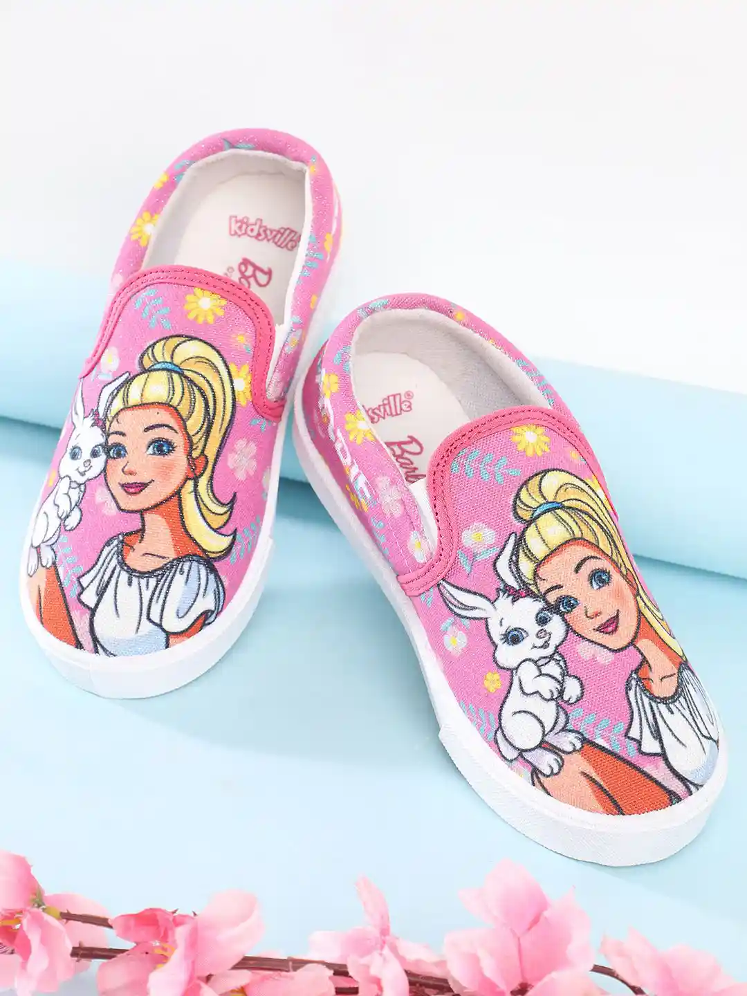 Buy Kids Ville Girls Barbie Printed Round Toe Sneakers Casual