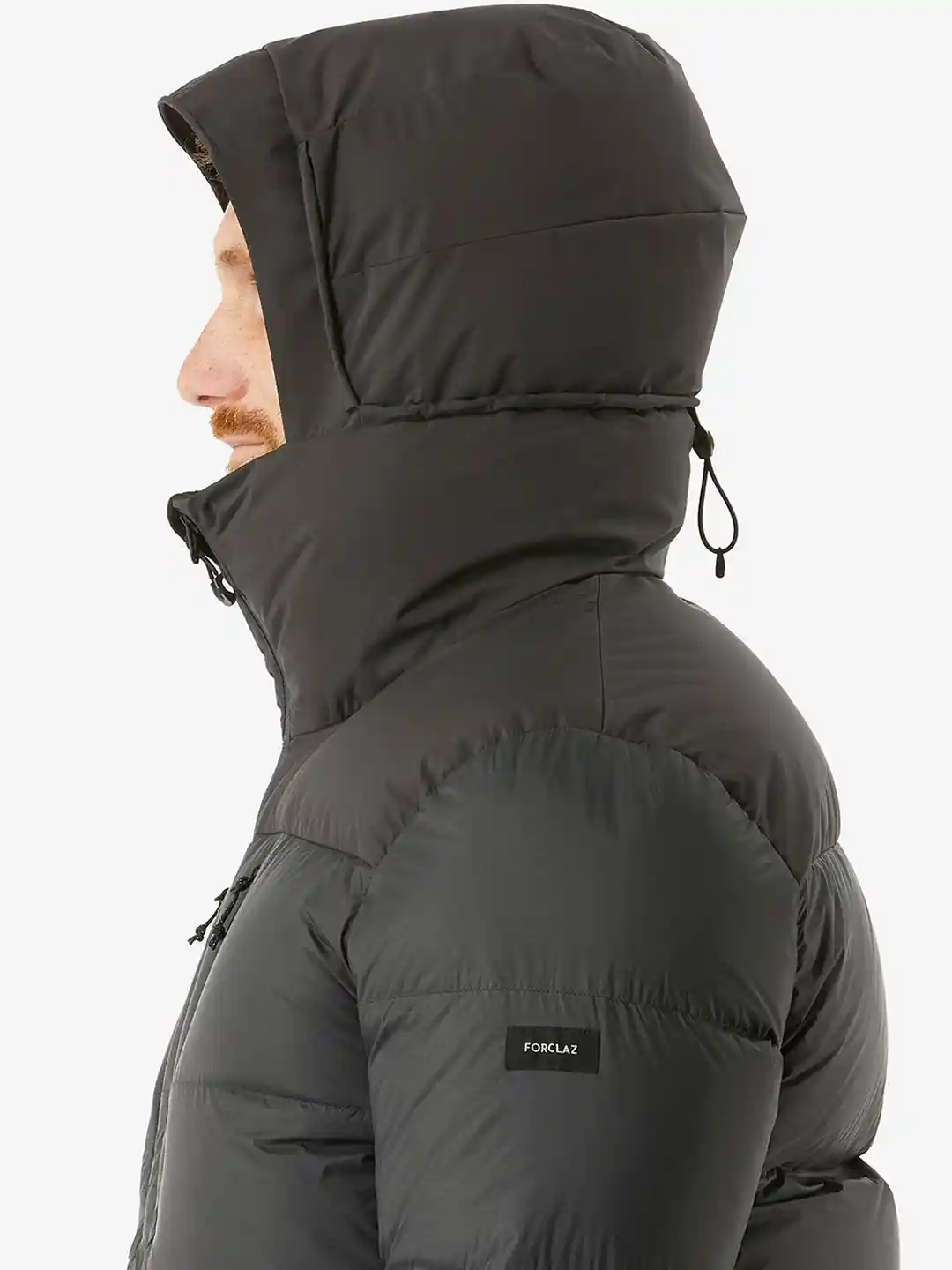 Buy Decathlon Men Solid Black Upto -20 Degrees Hooded Down Feather