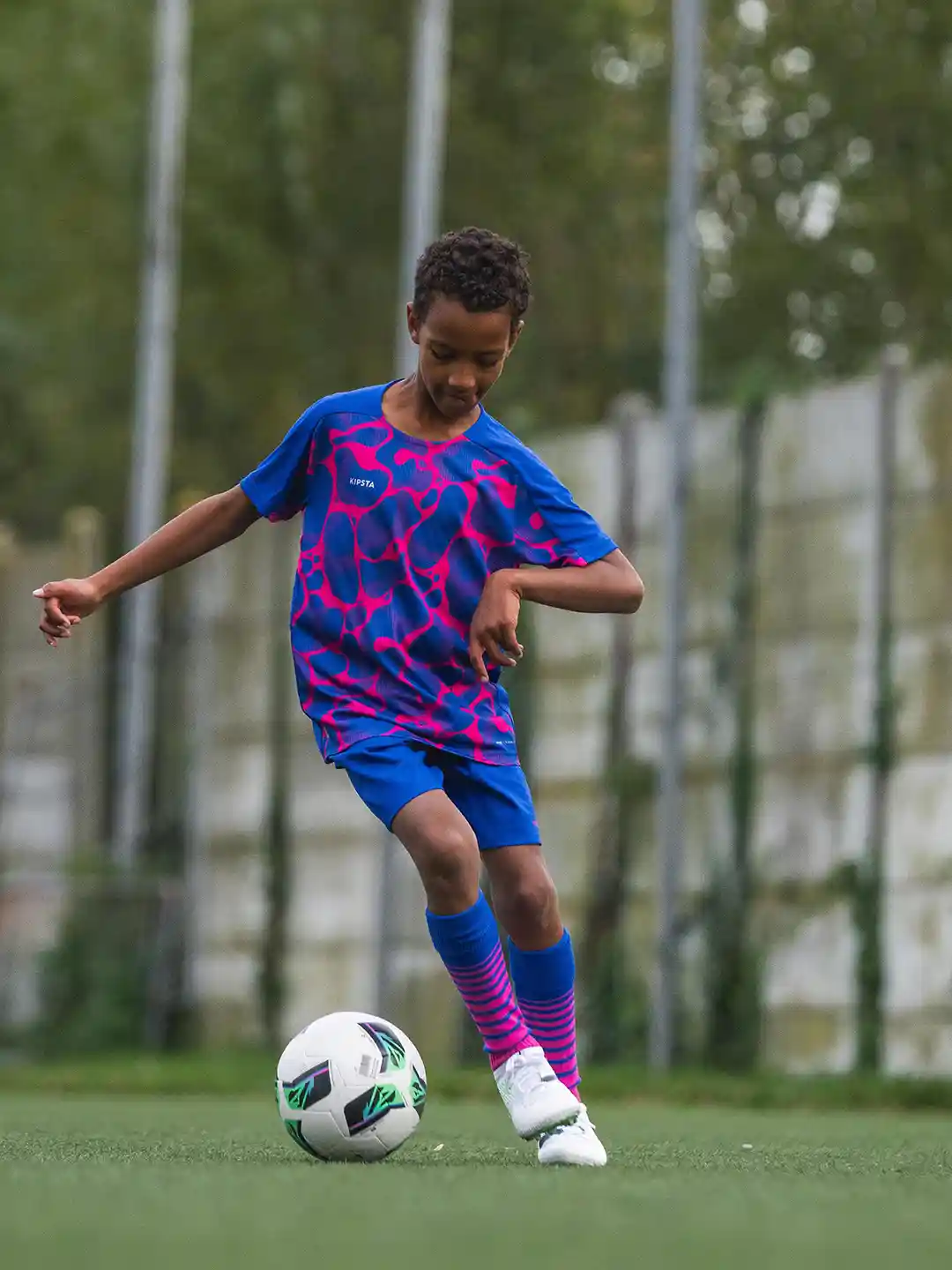 Buy Decathlon KIPSTA Kids Printed Viralto Quick Drying Football