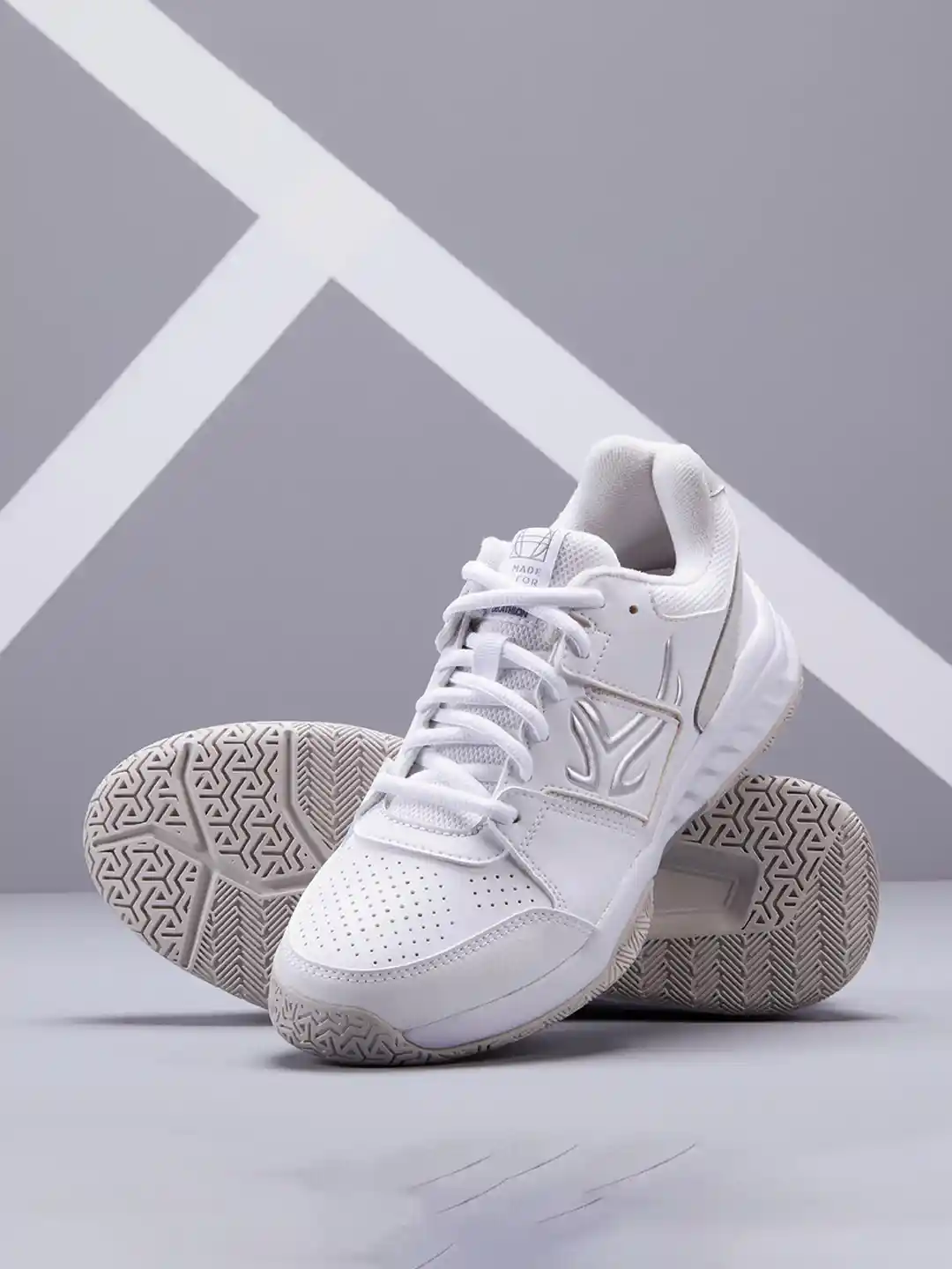 Buy Decathlon Women White Beginner Tennis Shoes Sports Shoes for