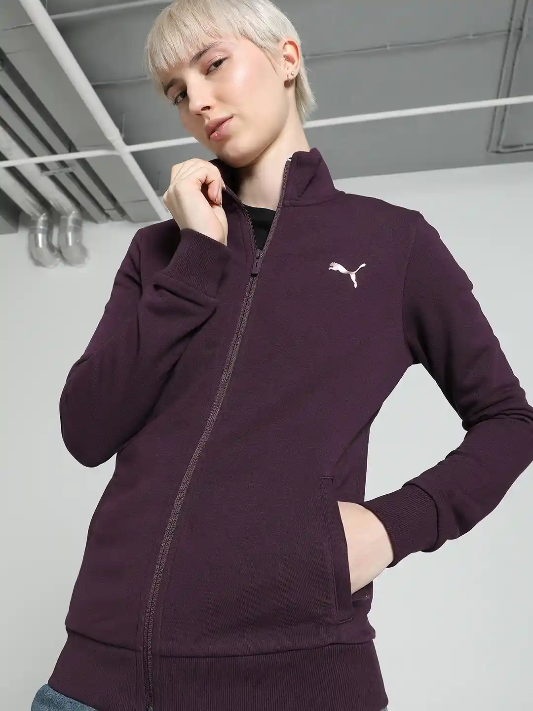 Buy Puma Women Solid Zippered Bomber Jacket Jackets for Women