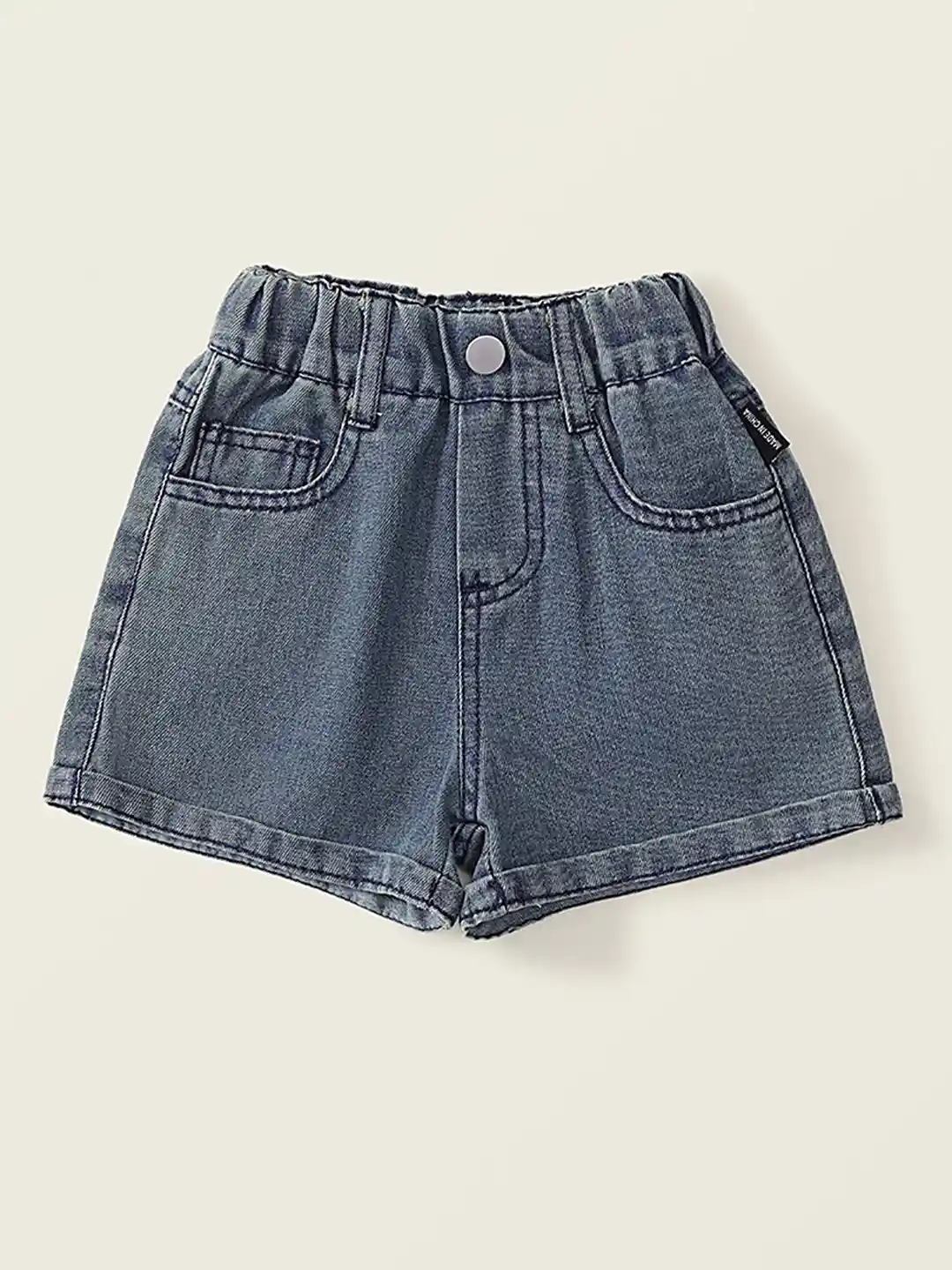 Buy LULU SKY Girls Loose Fit High-Rise Denim Shorts Shorts for