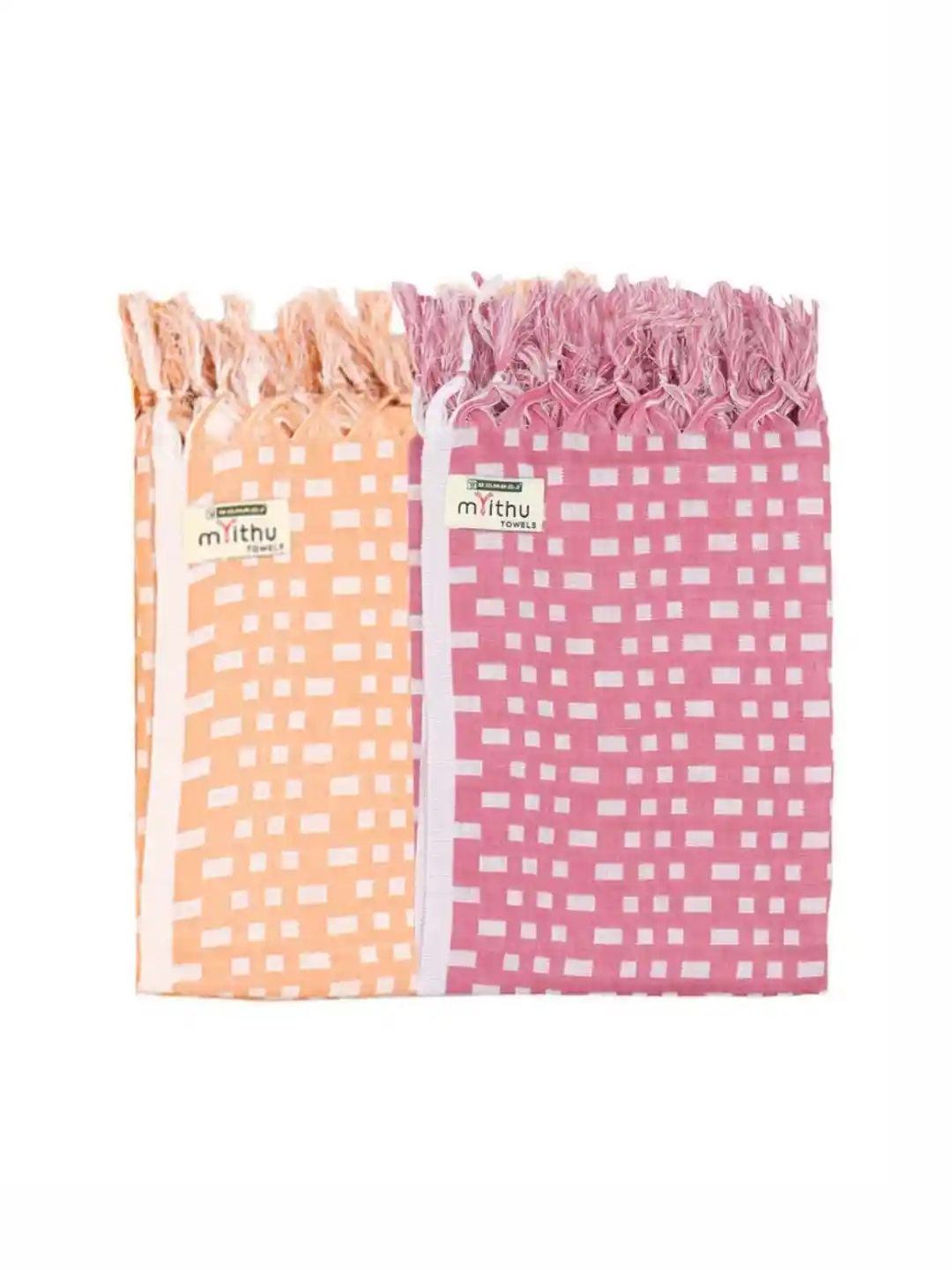 Buy Ramraj Pack of Cotton Striped Multicolor 170 GSM Bath Towels