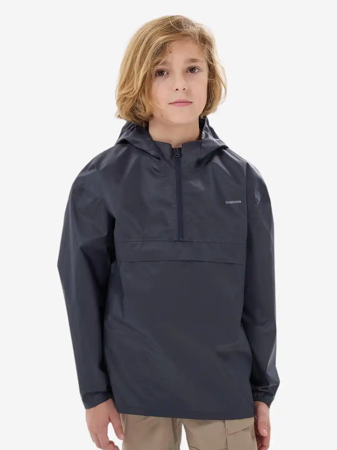 Buy Decathlon QUECHUA Kids Navy Blue Waterproof Rain Jacket Rain