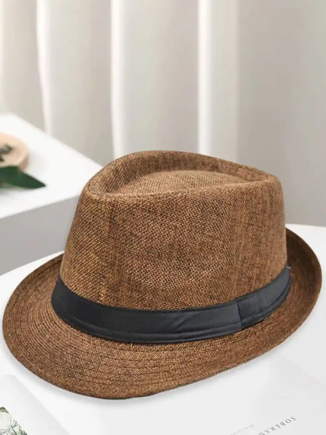 Buy Infispace Men Brown Solid Fedora Hat Hat for Men 30820664