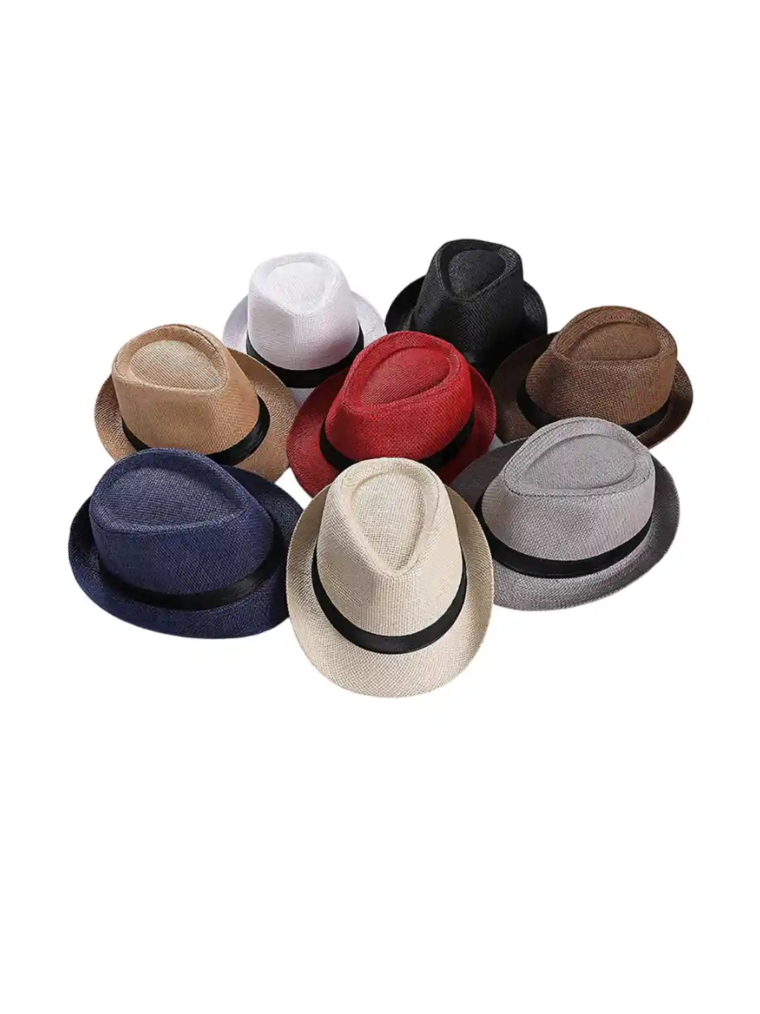 Buy Infispace Men Grey Solid Fedora Hat Hat for Men 30820673