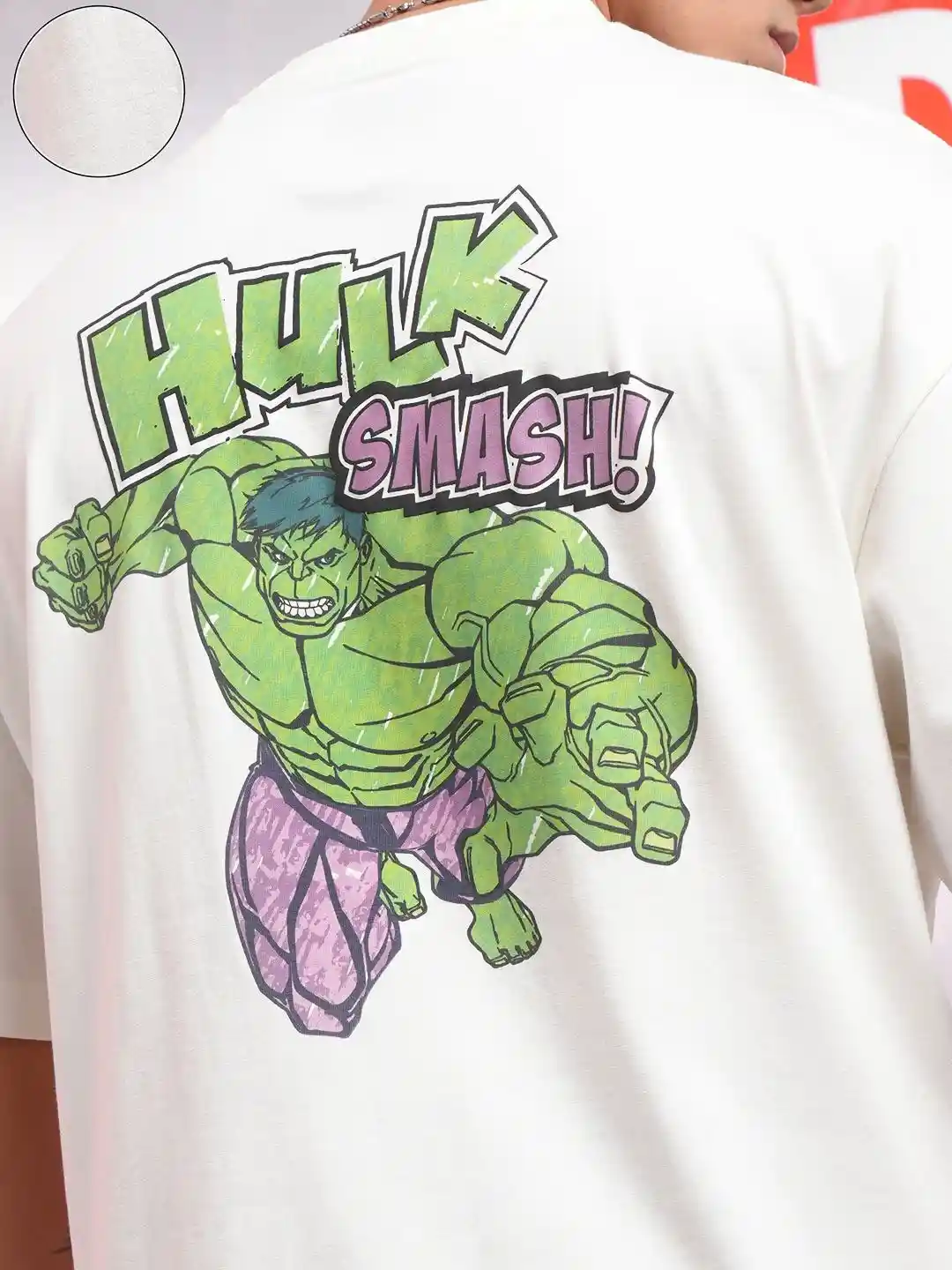 HIGHLANDER Men Hulk Printed Cotton Oversized Tshirt