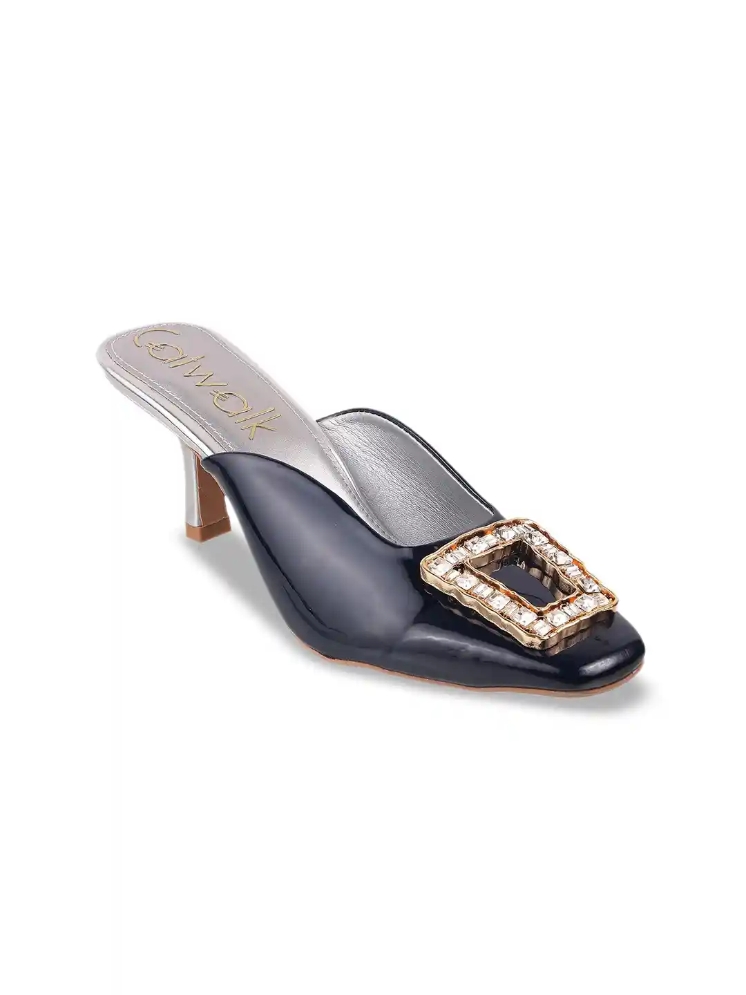 Buy Catwalk Women Embellished Pointed Toe Slim Heeled Mules