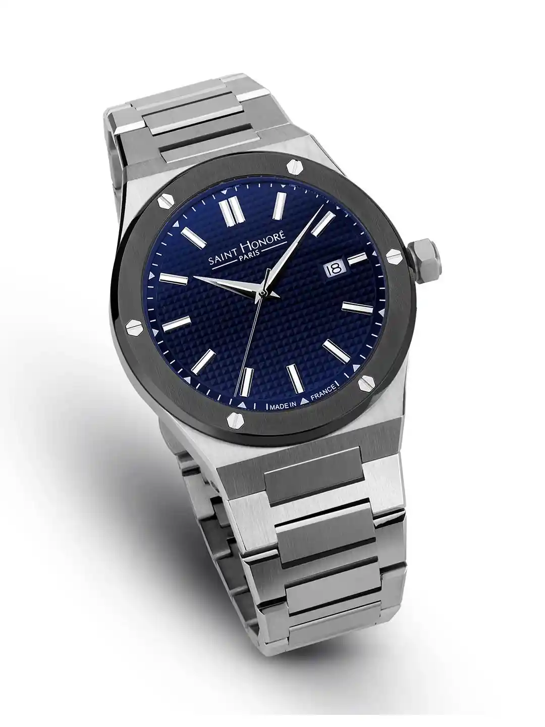 Stainless Steel Chronographe Saint HonorÃ© Wristwatch SH Saint