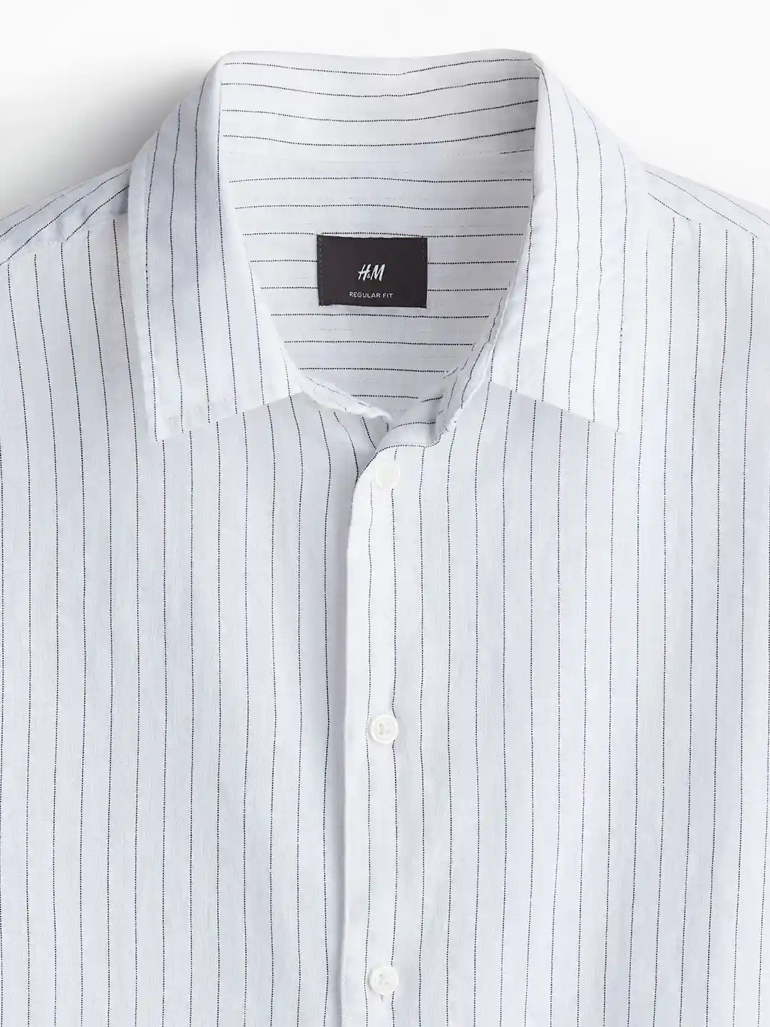 Mens Shirt Black And White Striped Long Sleeve Shirt H&m H&M