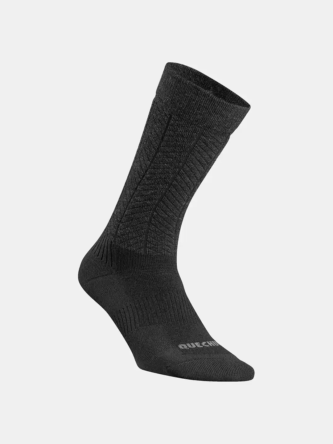 Buy Decathlon QUECHUA Unisex Black Warm Winter Socks Mid Length