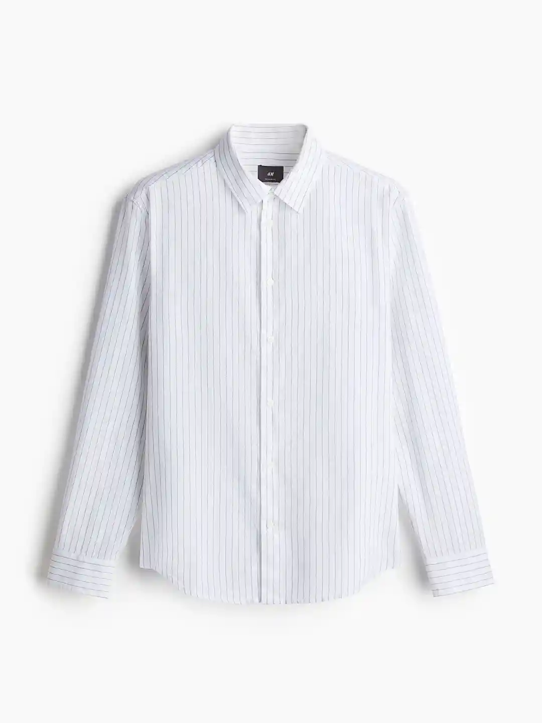 White Striped Shirt H And M White Shirt Mens H&M Men Striped Long