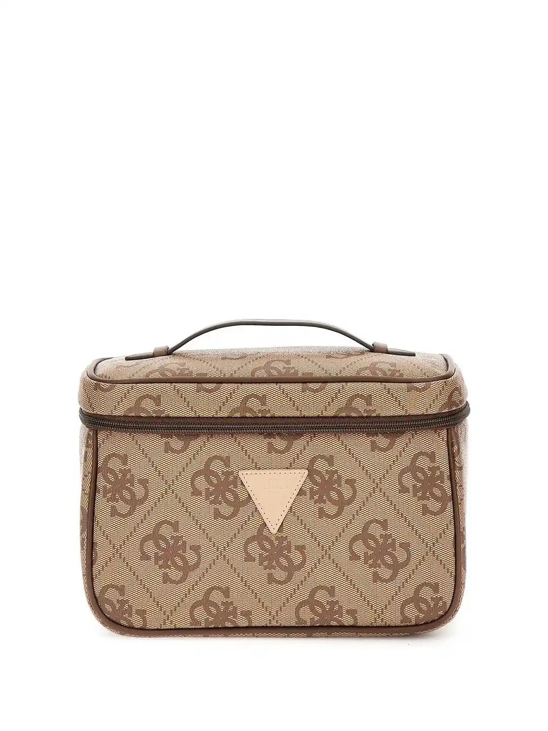 GUESS Printed PU Structured Handheld Bag with Cut Work