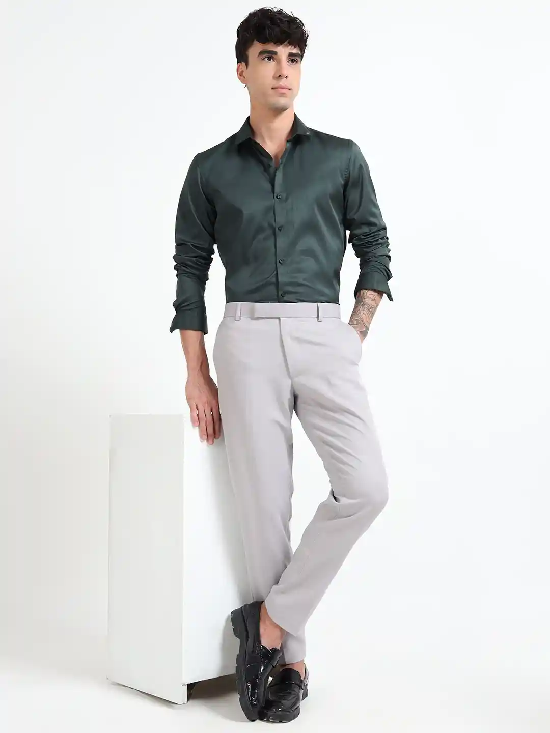 Buy Mystery Of Fashion Men Classic Casual Regular Fit Shirt