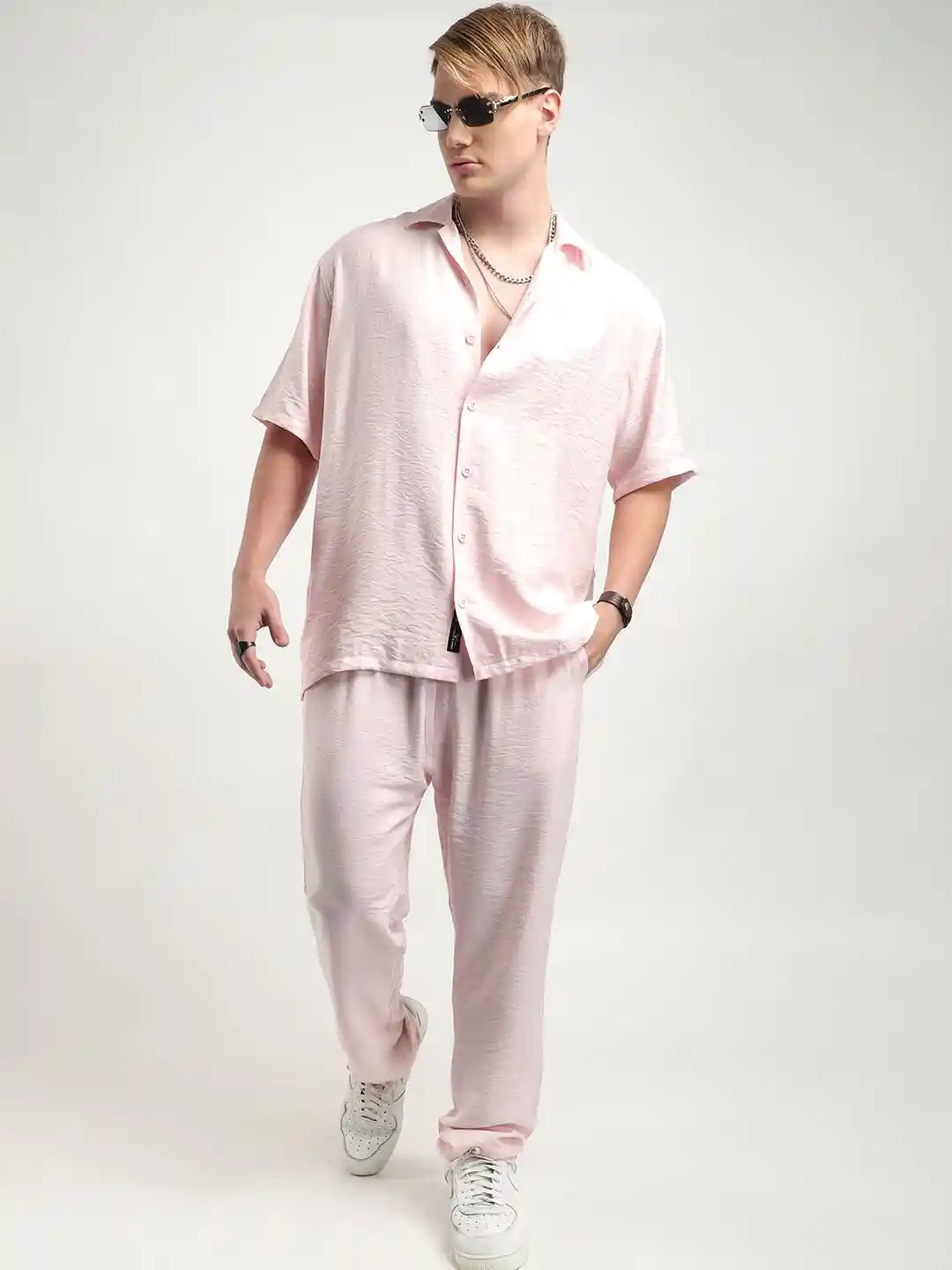 Buy JIMMY JORDAN Pure Cotton Shirt Collar Shirt With Trousers Co