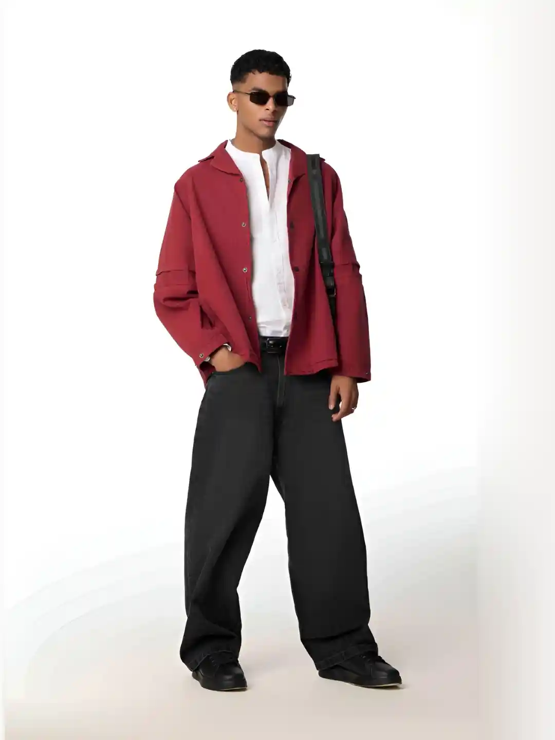 Buy Urban Monkey Pure Cotton Hobo Shacket Shackets for Unisex