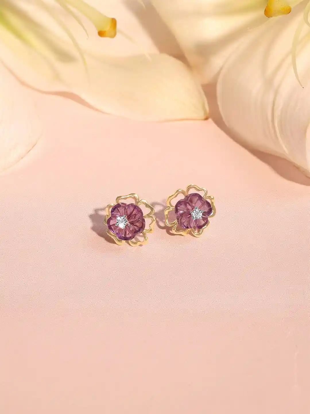 Buy Mia by Tanishq 14KT Yellow Gold Stud Earrings gm