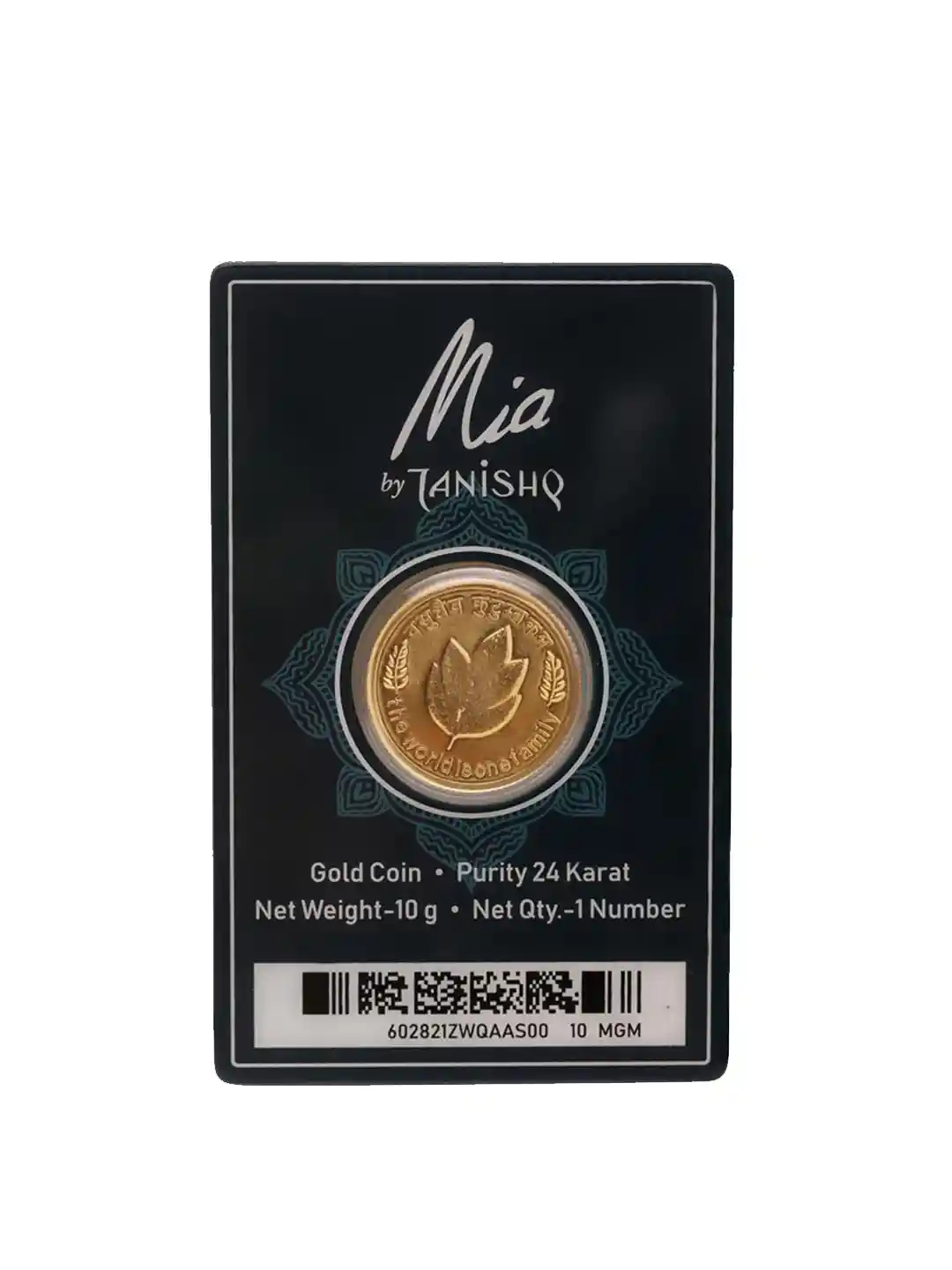 Buy Mia by Tanishq 24KT Gold Mango Leaf Coin 10 gm Gold Coin