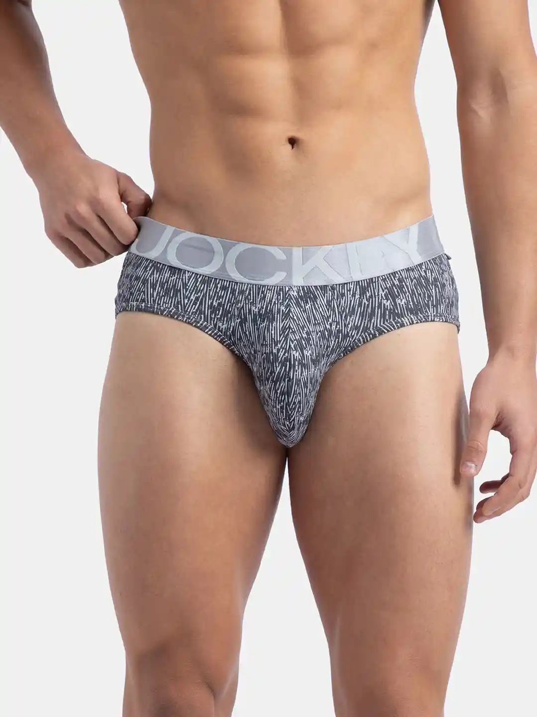 Buy Jockey Tactel Microfiber Elastane Stretch Printed Brief with - Main Image