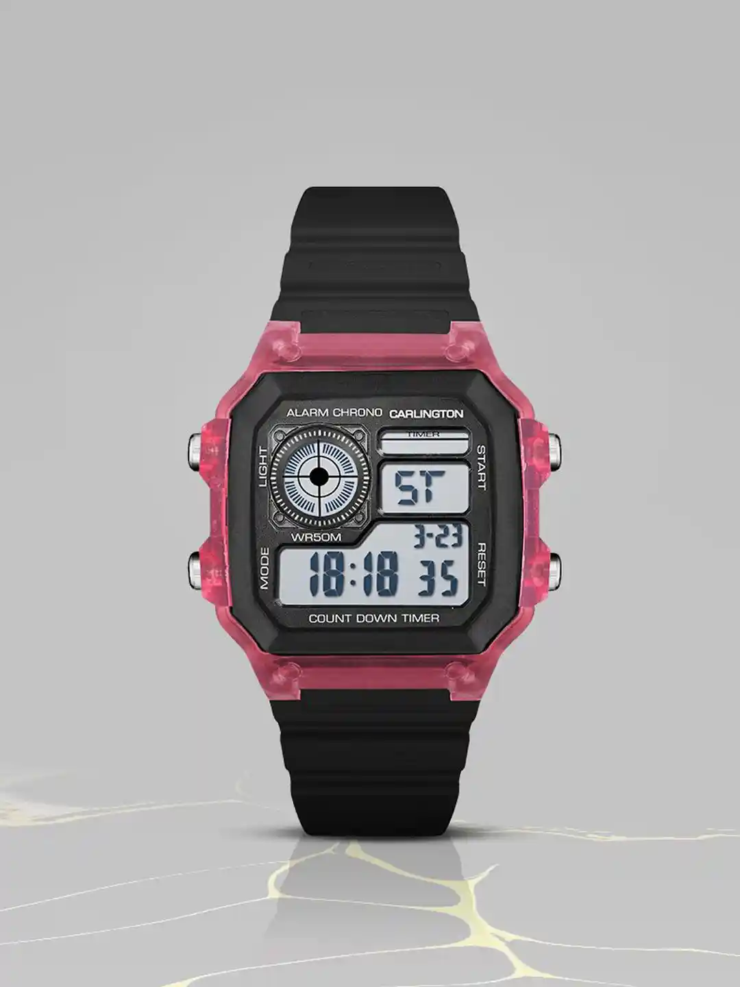 Carlington Digital Lcd Watch Carlington Analog-Digital Sports