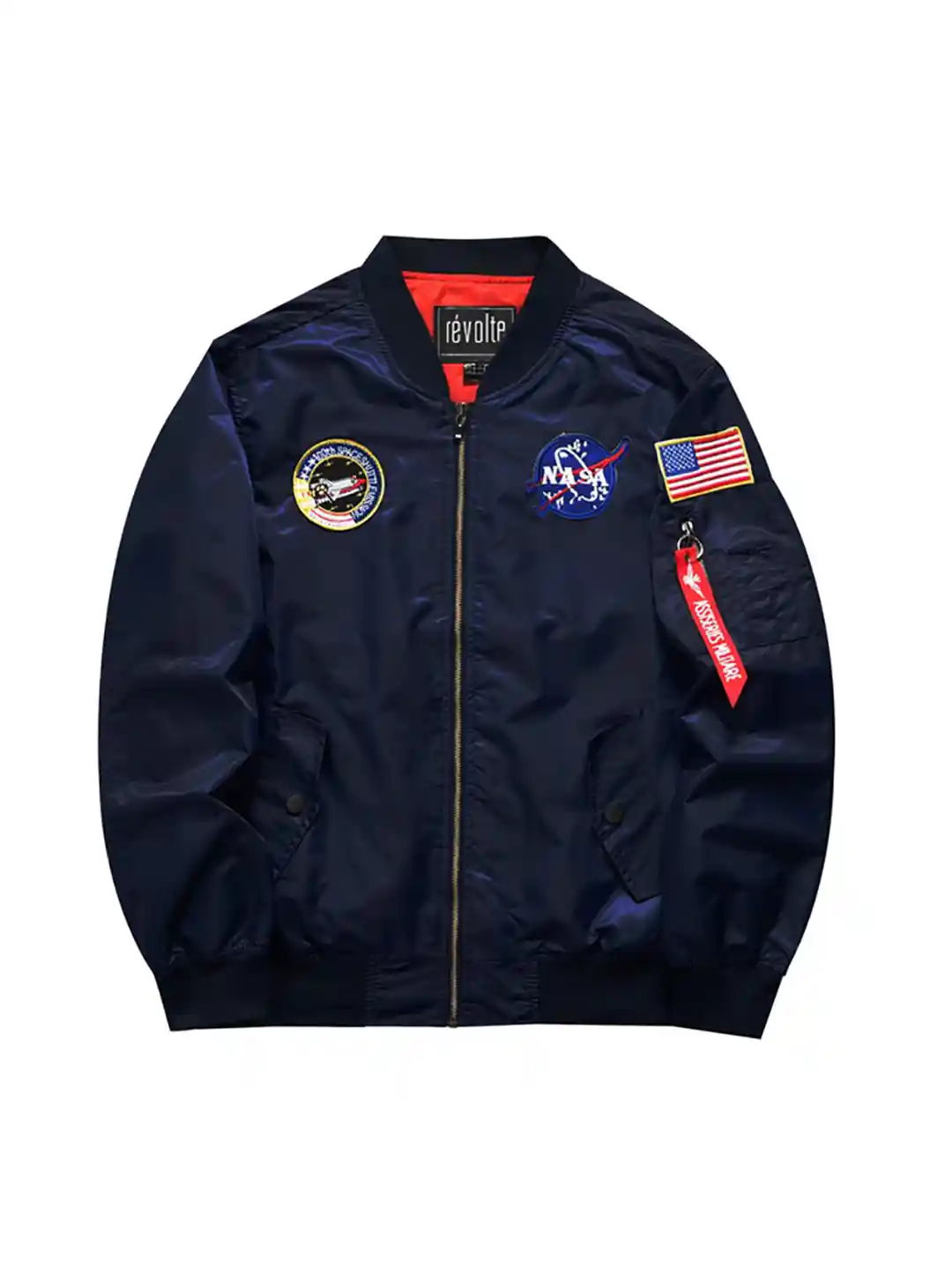Buy StyleCast x Revolte Men NASA Logo Casual Bomber Jacket