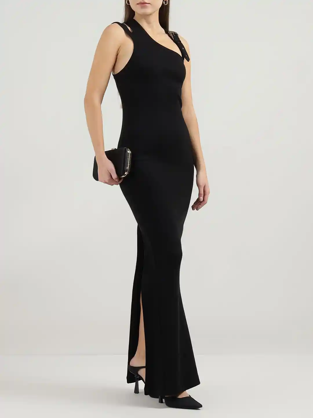 Buy Versace Jeans Couture Women One Shoulder Maxi Dress Dresses