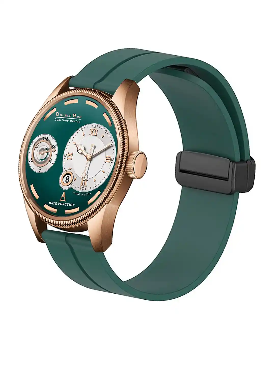 Buy DOUBLERUN Unisex Dial Straps Analogue Chronograph Watch - Main Image