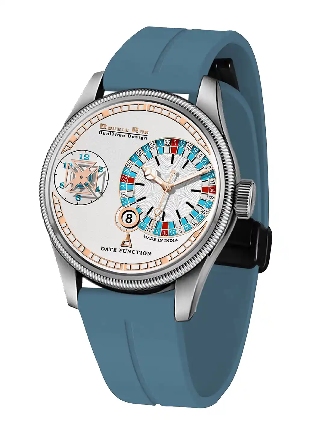 Chronograph Blue Dial Watches Under 500 Buy DOUBLERUN Unisex Dial