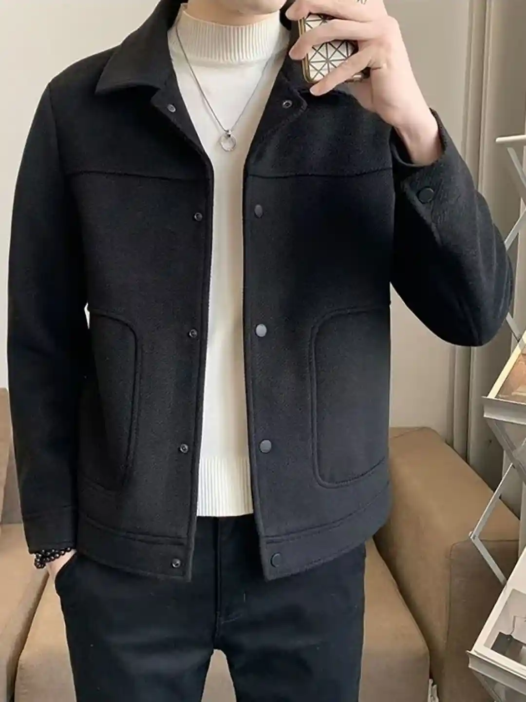 Buy StyleCast x Revolte Men Lapel Collar Insulator Tailored Jacket