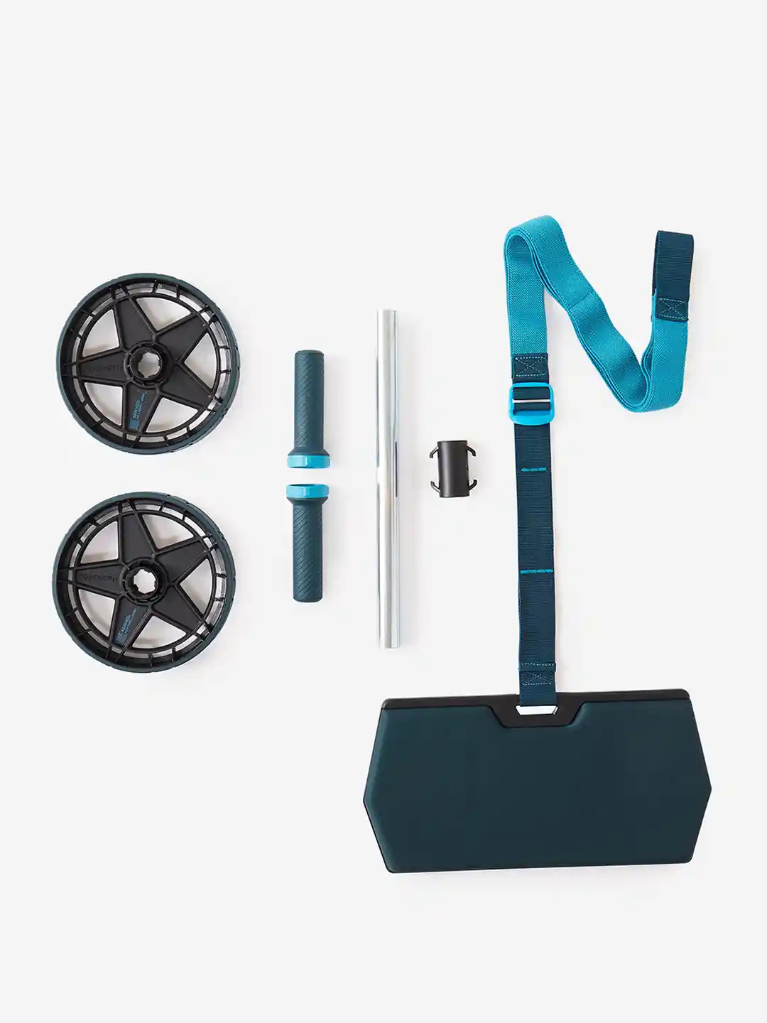 Ab Wheel Decathlon Decathlon DOMYOS Weight Training Ab Wheel Elastic Band  Support