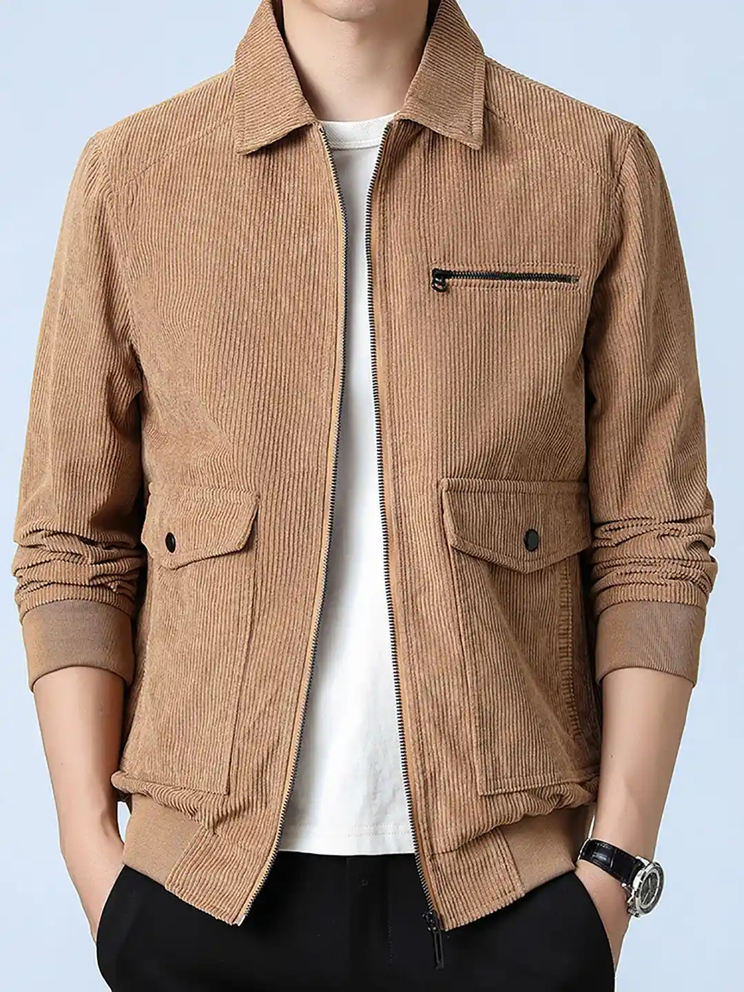 HOT Mens Rust Corduroy Jacket Buy Men's Rust Casual Corduroy