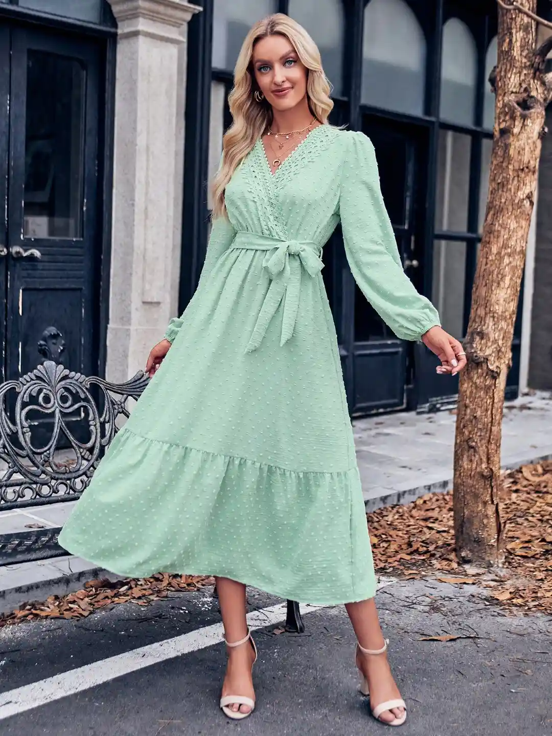 midi empire waist dress Simplee Women's Summer Flowy Casual V Neck Short Sleeve Boho Beach Dress Wedding Guest Maxi Dresses Apricot,S at Amazon Women's Clothing store tumble dry Imported June + Vie Women's Plus
