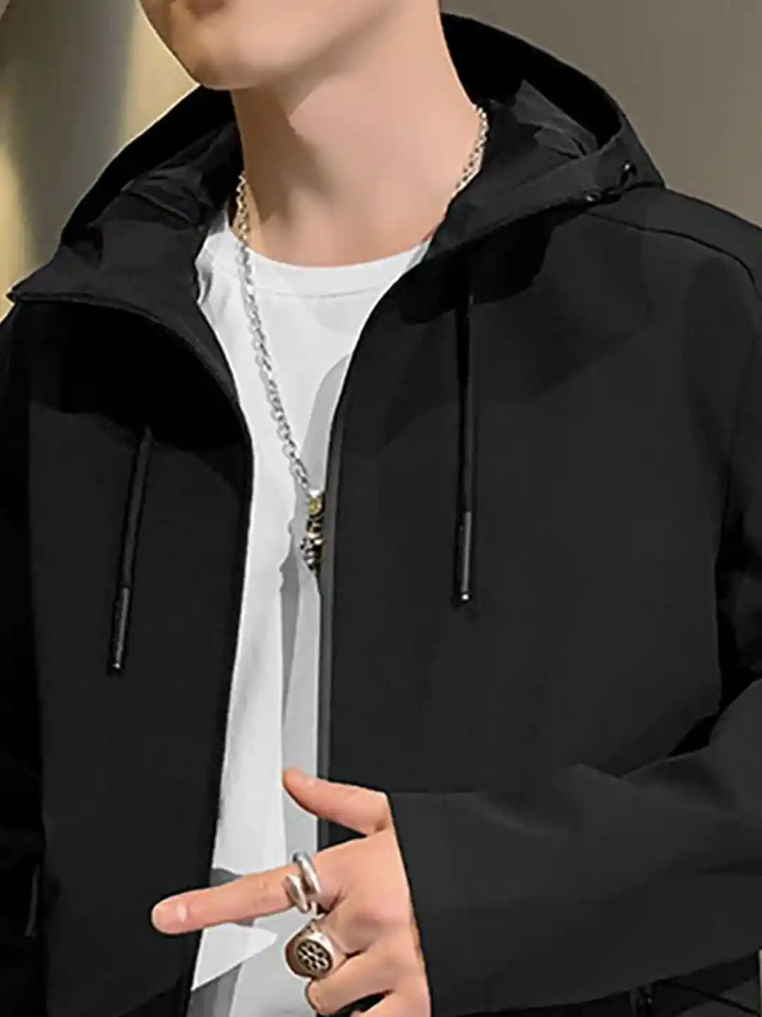 Buy StyleCast x Revolte Men Hooded Tailored Jacket - Jackets for