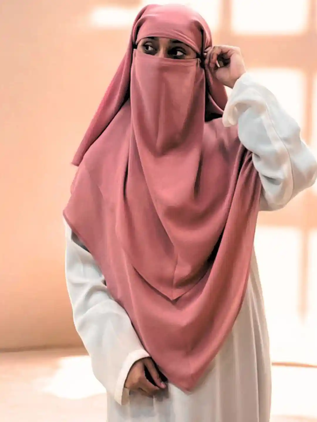 Niqab Triangle Head Scarves Buy BASHARIYA Two-Layer Triangle