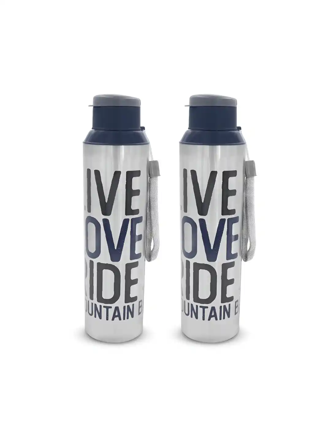 Buy Dhara Stainless Steel Breeze Bike 700 Navy Blue Typography