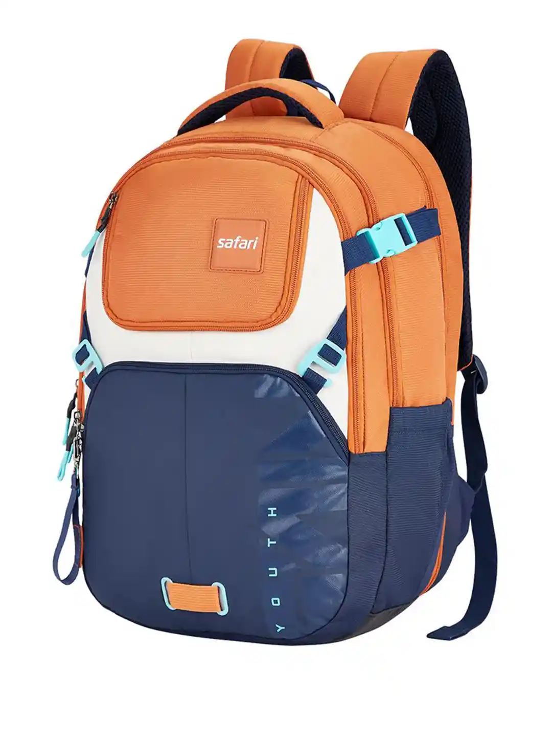 Buy Safari Unisex Colourblocked Large Backpack with Anti-Theft