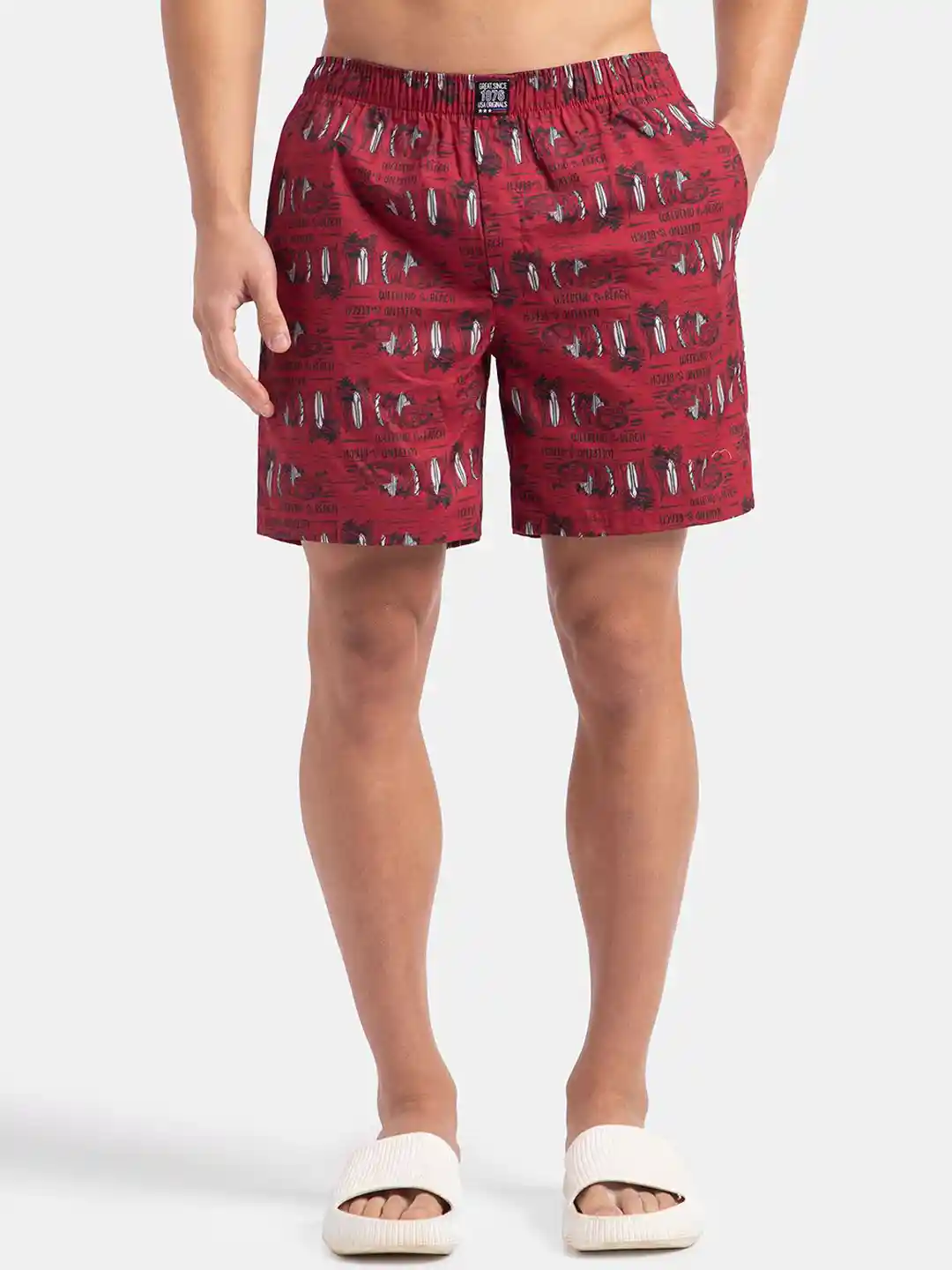 Buy Jockey Super Combed Mercerized Cotton Woven Printed Boxer