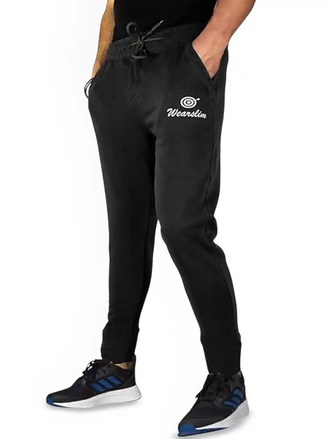 Wearslim Men Cotton Relaxed-Fit Track Pants