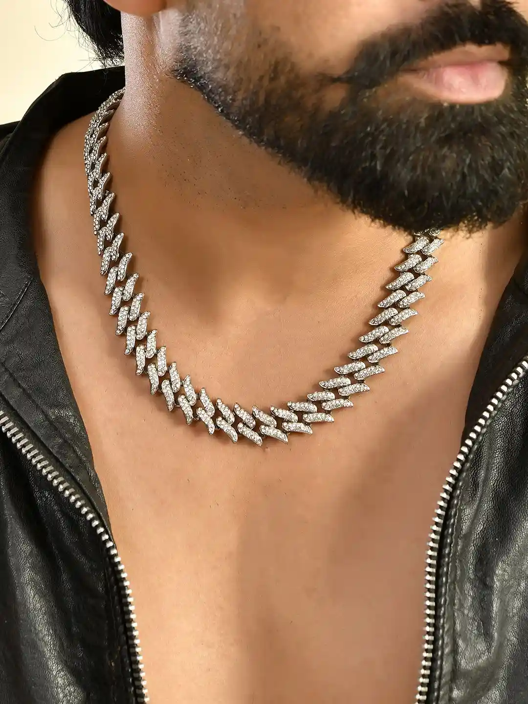 Buy Voylla Men Rhodium-Plated Handcrafted Necklace Necklace and
