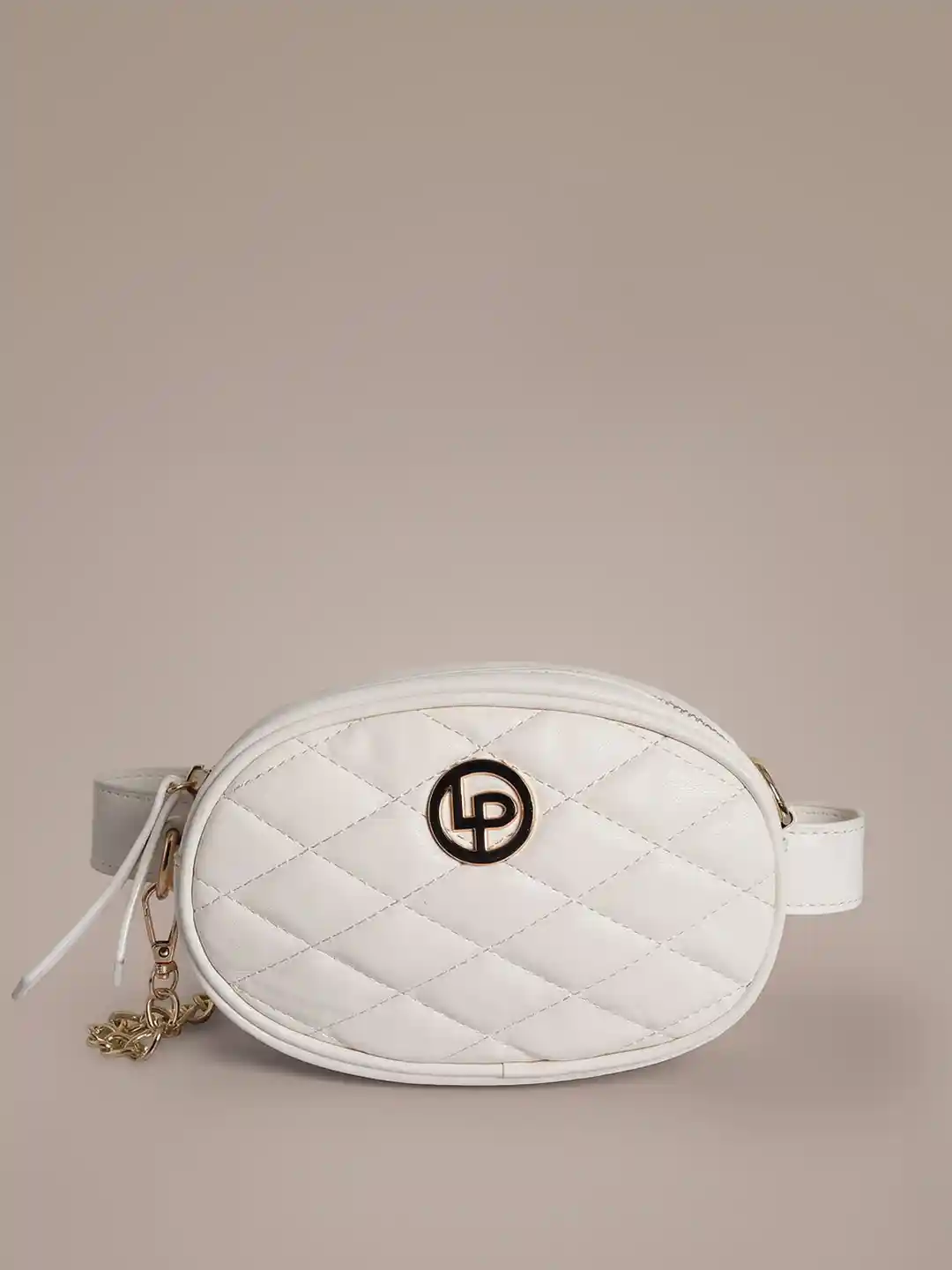 Buy Lino Perros Women White Quilted Sling Bag Cum Fanny Pack