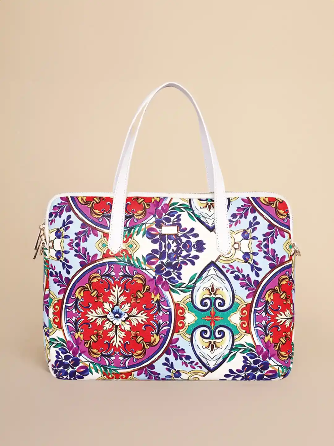 Lino Perros Women Floral Printed Laptop Bag- Upto 16 Inch