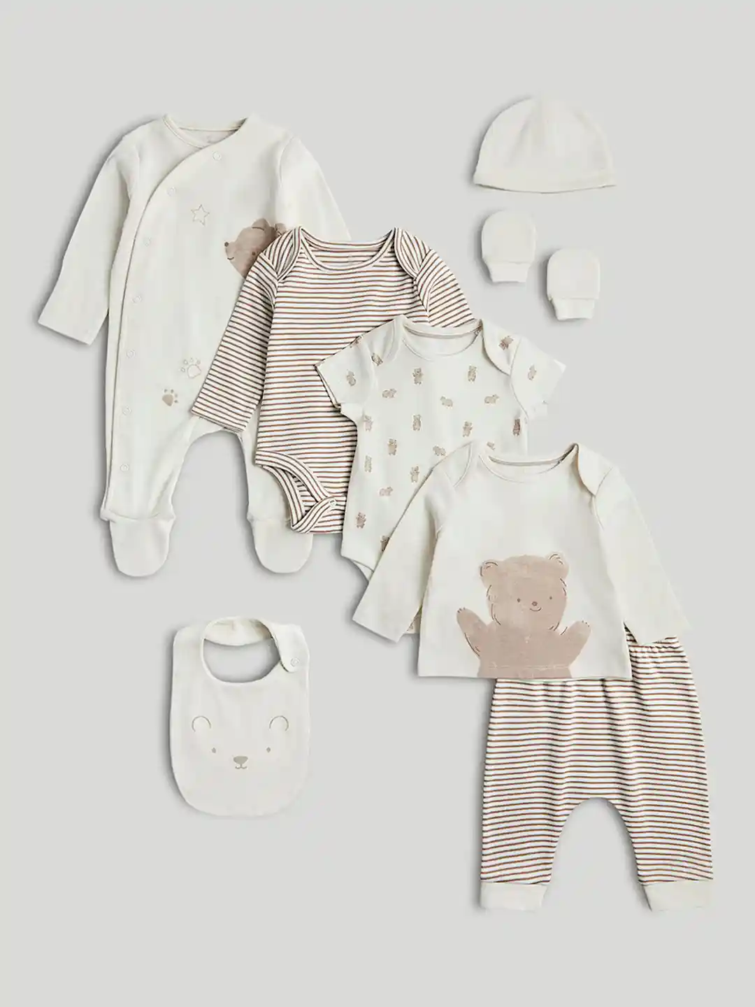 Buy mothercare Kids Printed Pure Cotton 8-Piece Gift Set Baby