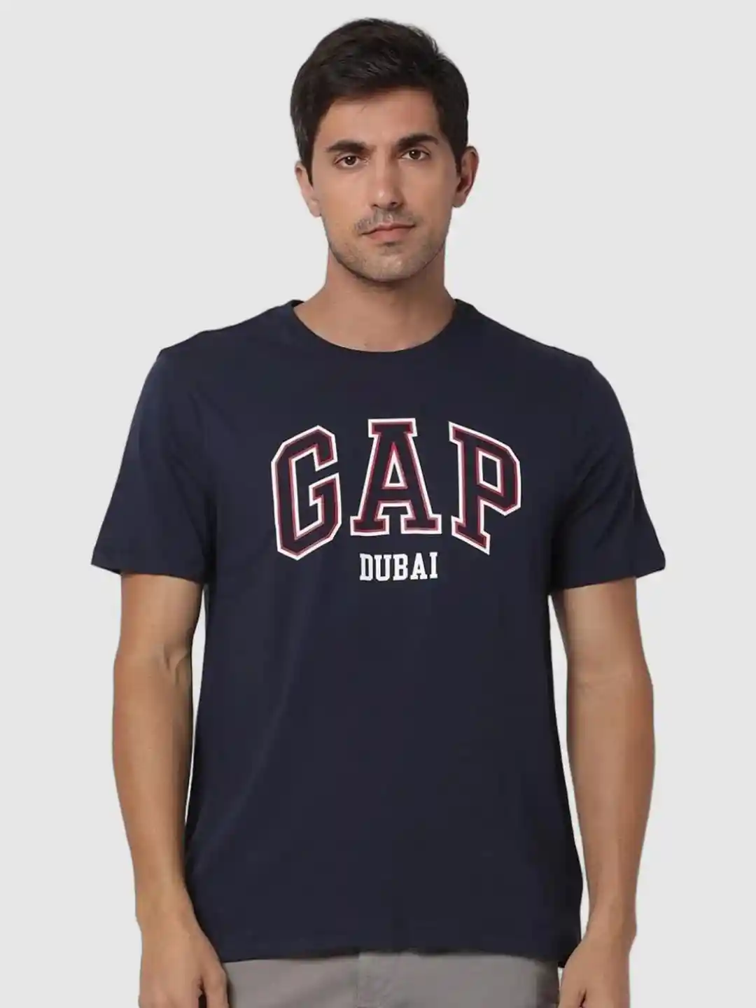 Buy GAP Brand Logo Printed Crew Neck Pure Cotton T-Shirt Tshirts