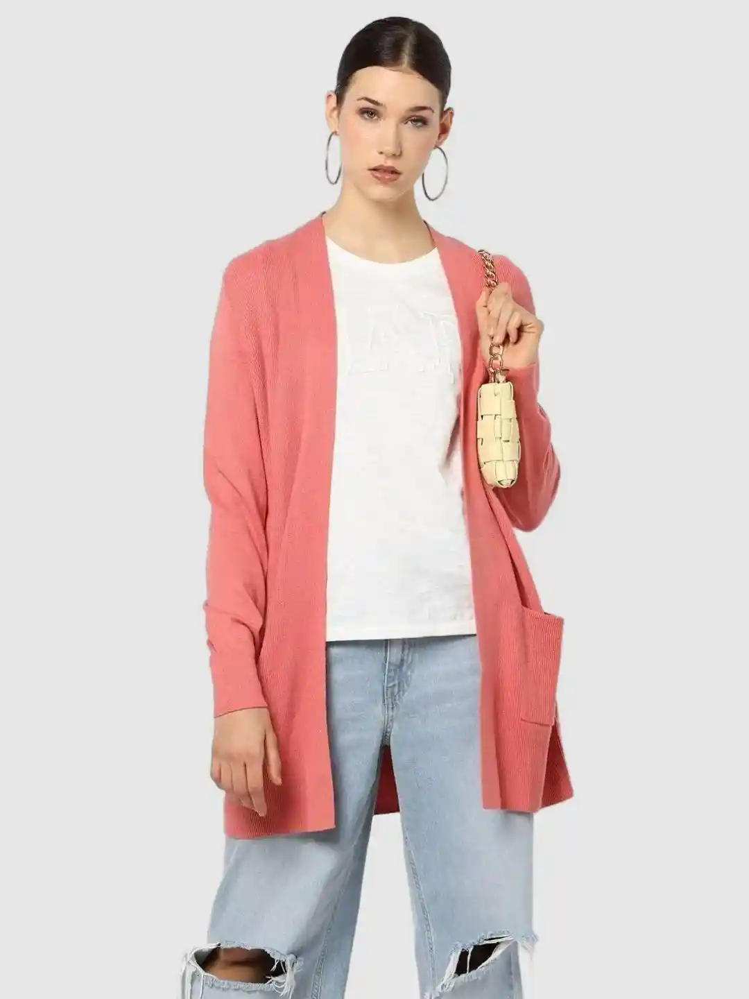 Buy GAP Women Full-Sleeve V-Neck Longline Cardigan Sweaters for