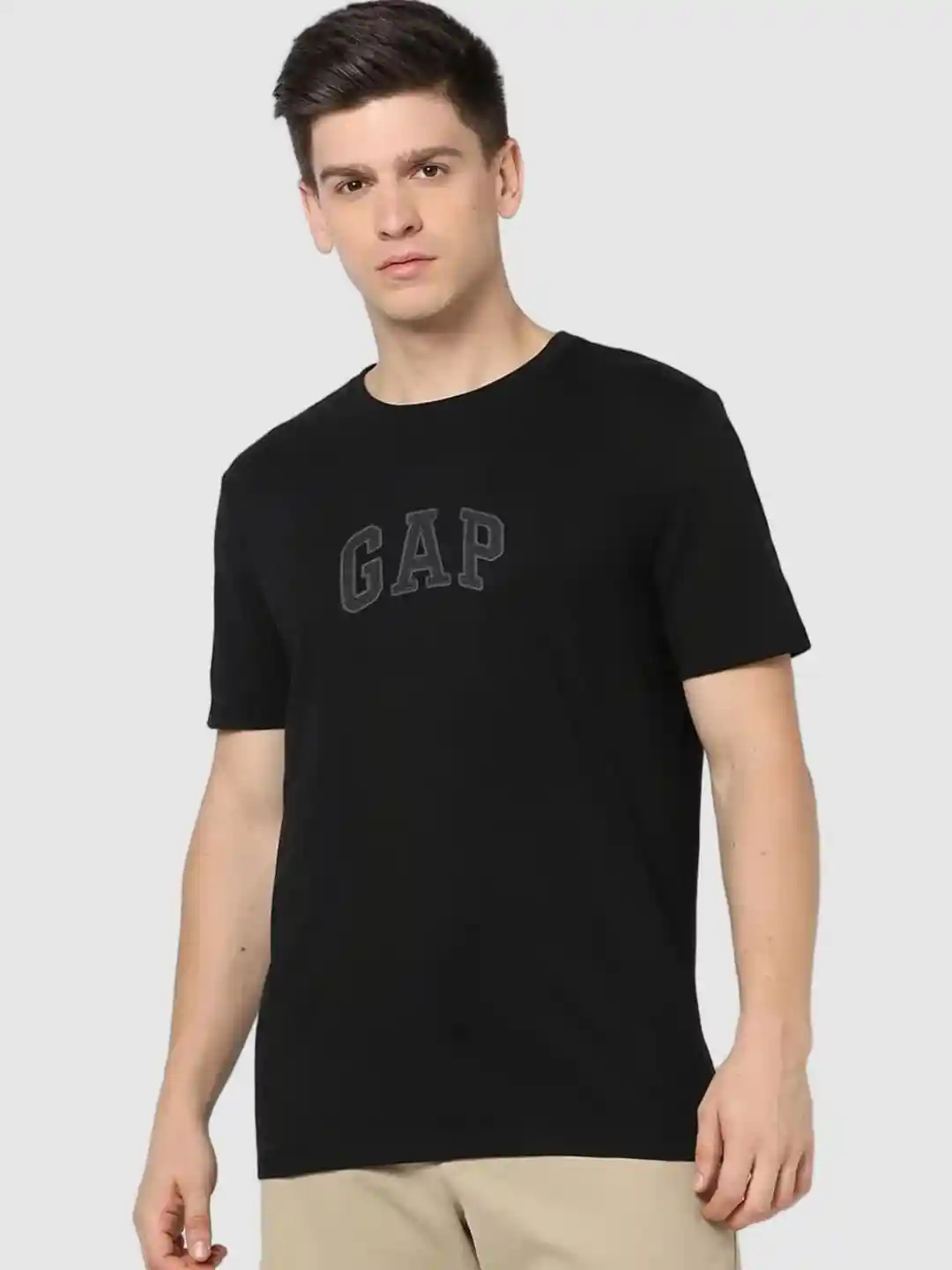 GAP Logo Printed Crew Neck Pure Cotton T-shirt