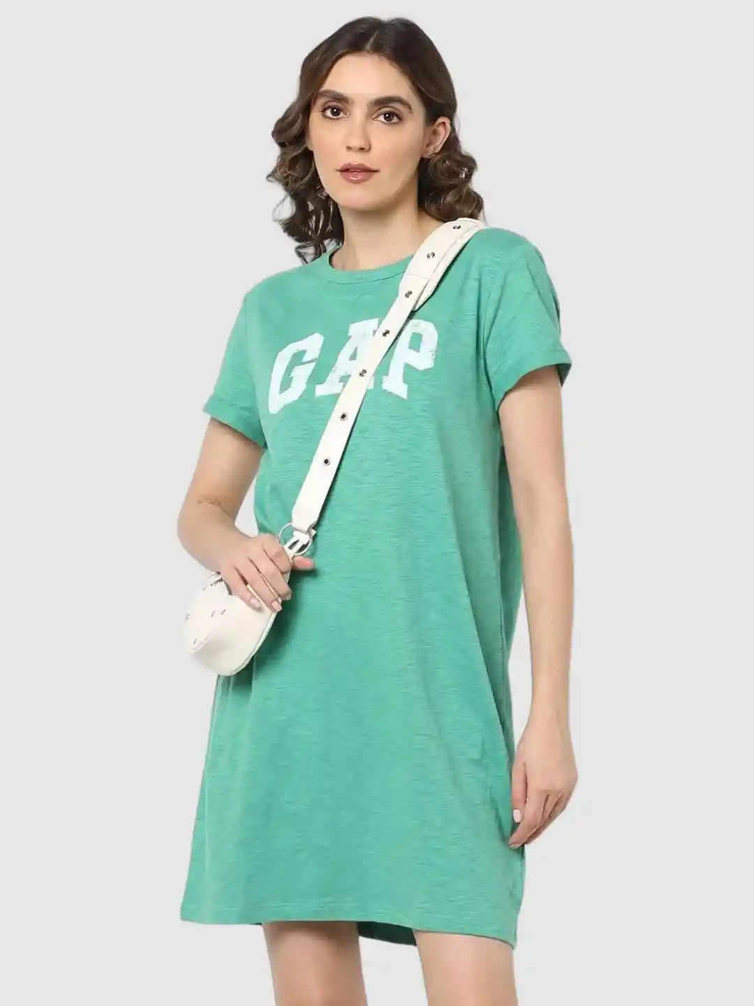 Buy GAP Women Printed Pure Cotton Above Knee T-Shirt Dresses