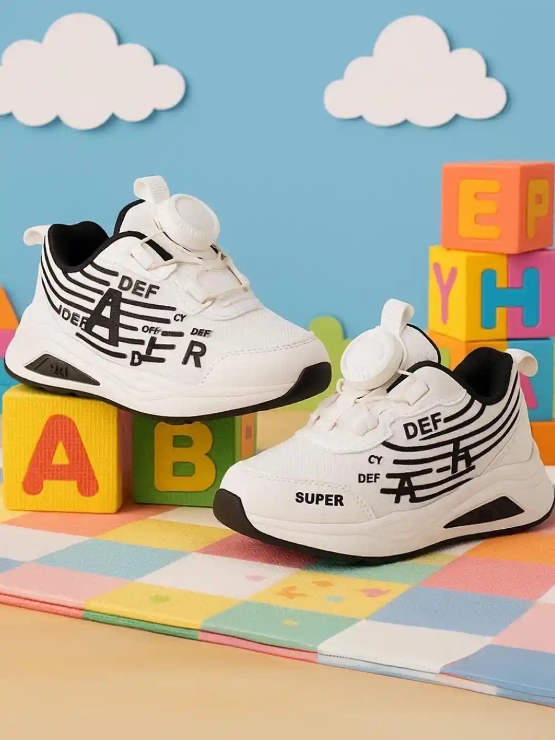 JOOTIYAPA Unisex Kids High-Top Synthetic Sneakers